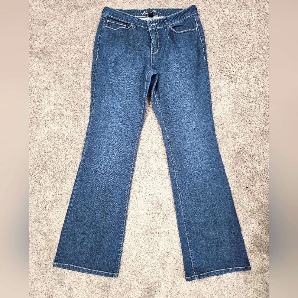 Kenneth Cole New York Jeans Women Blue Jeans Mid Rise Boot Cut  Wash Denim 31